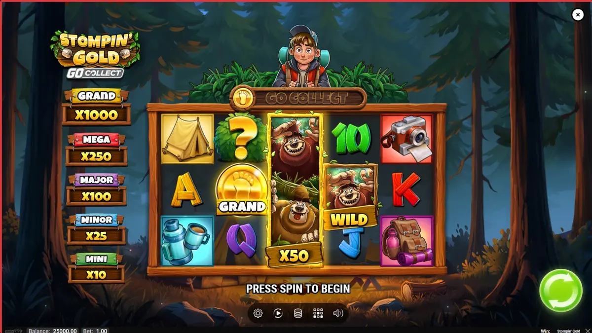 Stompin’ Gold GO Collect slot game adventure